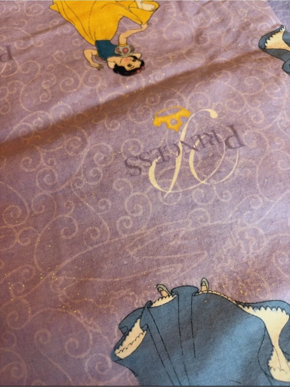 2 Disney Purple Princess Print curtain panels